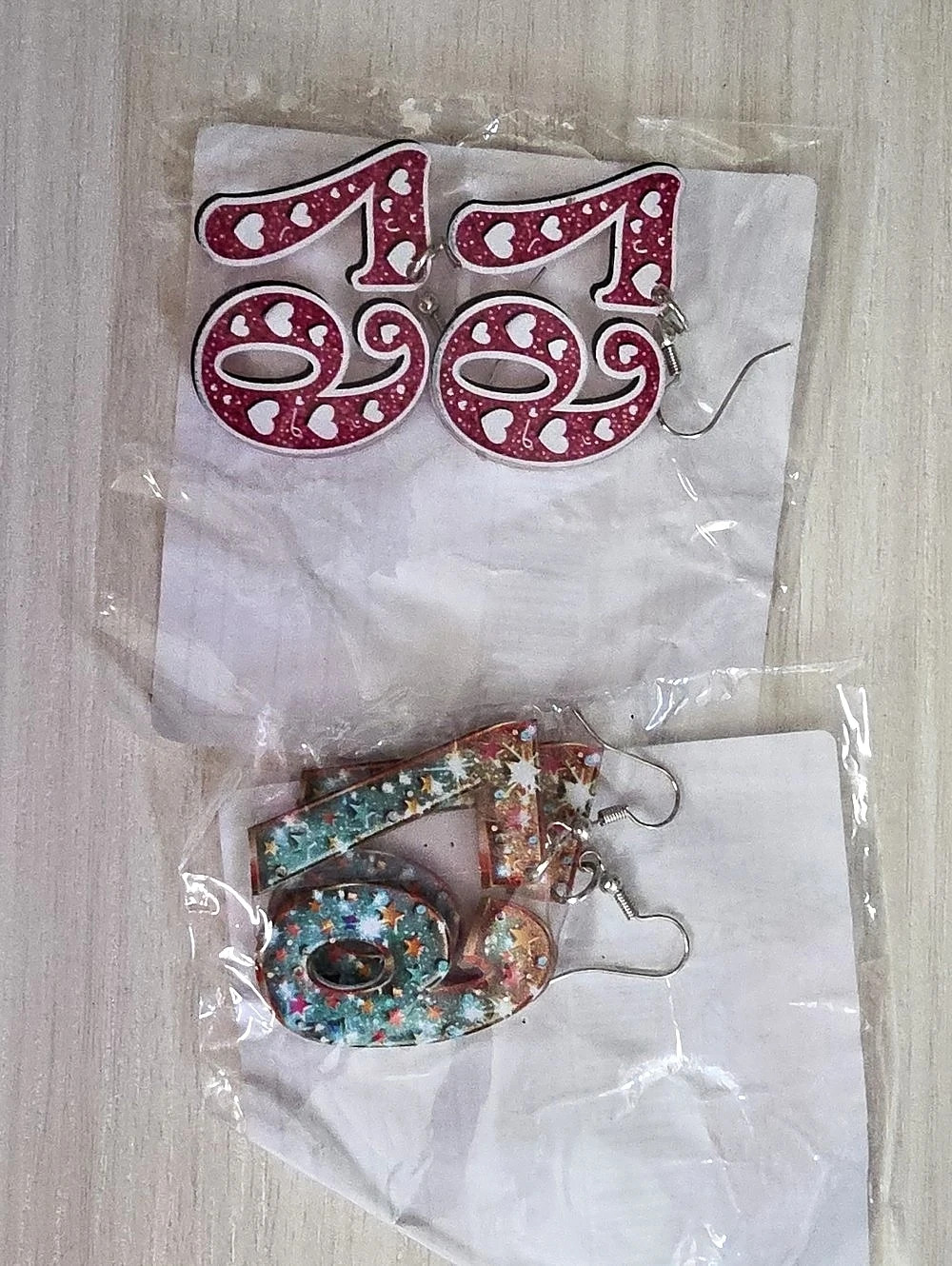Pink & Multicolor 67 Dangling Earrings